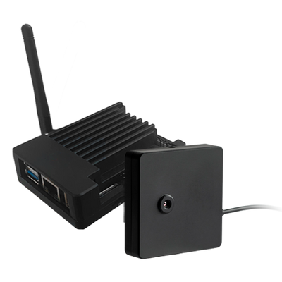 KIT Telecamera termográfica + Mini PC Android - Misurazione della temperatura corporea in tempo reale - Risoluzione termica 256x192 | Precisione ±0.5ºC - Sensibilità termica ≤50mK - Misurazione della temperatura su volti fino a 2 m di distanza - Sistema P