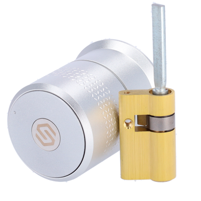 Cerradura inteligente Bluetooth - Cilindro europeo motorizado orientable - Usuarios invitados sin estar cerca - Viviendas vacías, unifamiliares y de alquiler - Potente motor para puertas blindadas - Cloud Smart Lock App | Claves físicas