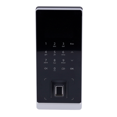 Access and presence control - Fingerprint, keypad and MF card - 30,000 users / 150,000 logs - TCP/IP, WiFi, USB, RS485 and Wiegand - Integrated controller | Suitable for outdoor use IP65 - SmartPSS software