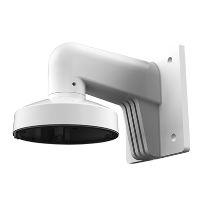 Wall bracket - For mini dome cameras - Suitable for outdoor use - Spray treated aluminum - Compatible with Hikvision - Hollow pin