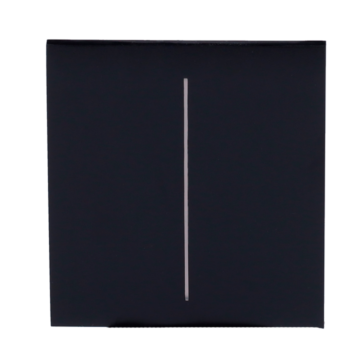 Ajax - LightSwitch CenterButton - Double Light Switch Touch Panel - Compatible with AJ-LIGHTCORE-2G - LED Backlight - Contactless Center Touch Panel - Black Color