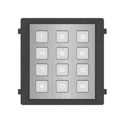 Extension module - Call of several monitors - Opening with access code - LED keypad lighting - Suitable for outdoor IP65 - Modular mounting