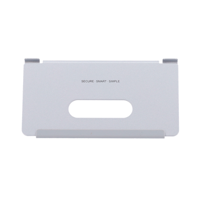 table support - Specific for video intercoms - Compatible with Hikvision monitors - Connection holes - 86 (I) x 122 (W) x 64 (L) mm - Made of SUS304 stainless steel