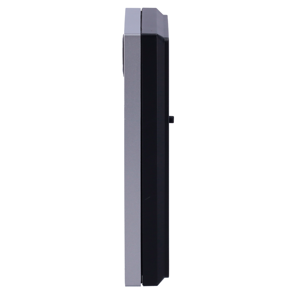 WiFi IP video intercom for 2 apartments - 2 Mp camera | Two-way audio - Opening with 2 relay MF card - Mobile app with or without monitor - Vandal-proof stainless steel - Standard PoE | Surface mounting