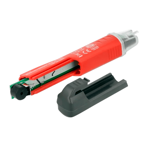 Non-contact AC voltage detector - High and low voltage modes up to 1000V - Audible warning and visible LED - Auto shut-off