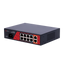 Safire Switch Hi-PoE - 8 porte PoE + 2 Uplink RJ45 - Ibrido 8x10/100Mbps + 2x10/100/1000Mbps - 6 Porte PoE+ 30W + 2 Porte Hi-PoE 60W - PoE Watchdog - Fino a 120W Potenza PoE totale