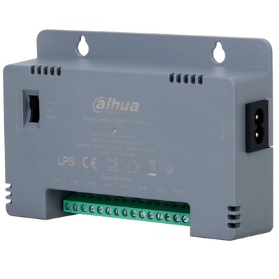 Fuente de alimentación conmutada - Entrada AC 185-240V - 50/60Hz 1.5A - Potencia total 60W - 8 salidas - Voltaje de salida Ajustable a 3 niveles - Salida DC 12 V / 12 W