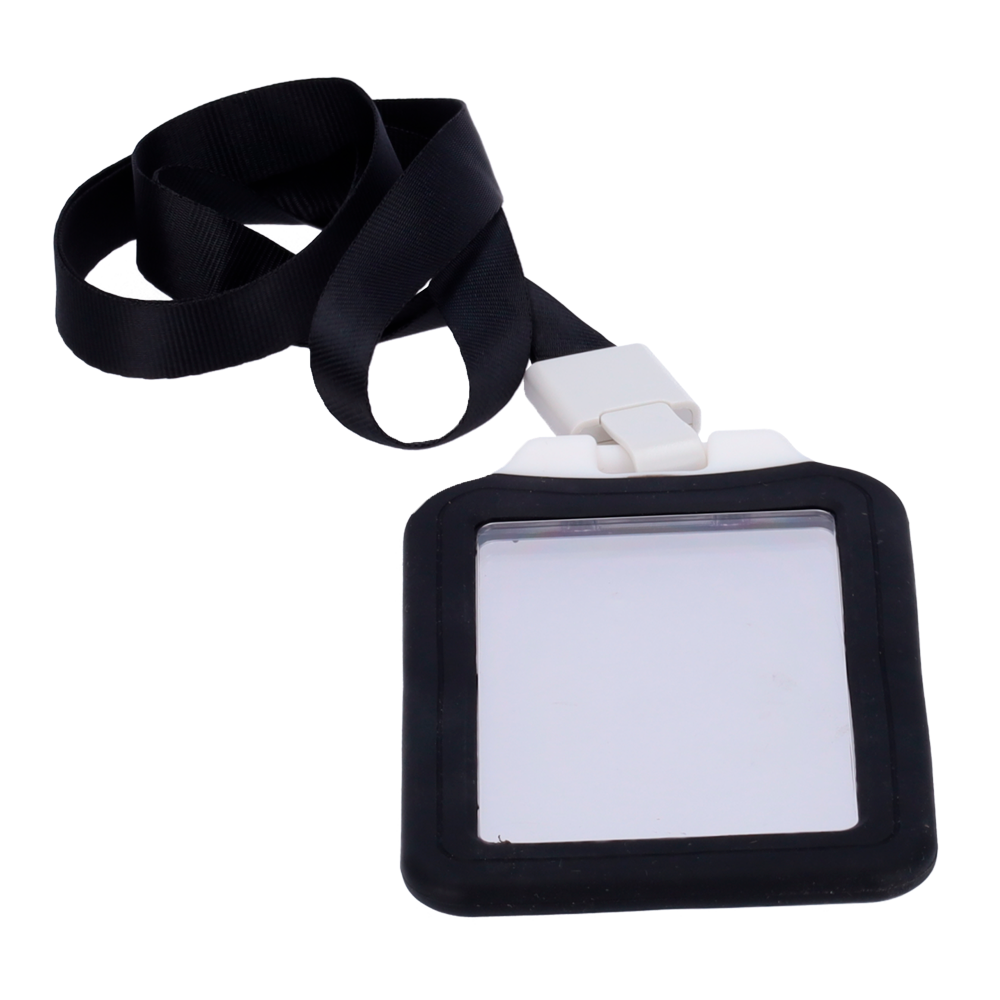Tarjeta holder - Vertical arrangement - With protective plastic sheets - Black color