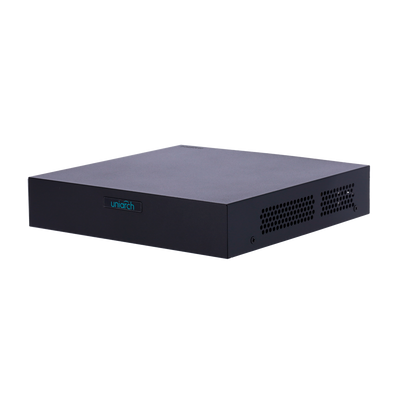 Videoregistratore NVR per telecamere IP - Uniarch - 8 CH video / Compressione Ultra 265 / PoE - HDMI 4K e VGA - Risoluzione massima 8 Mp - Ammette 1 hard disk