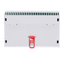 Convertidor para edificios - 2 hilos a IP - 6 grupos de 2 hilos - TCP/IP con RJ45 - Conexión con DS-KAD706Y - Montaje en superficie o carro DIN