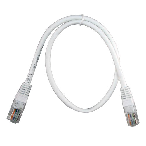 Cavo UTP - Ethernet - Connettori RJ45 - Categoria 5E - 0.5 m - Colore bianco
