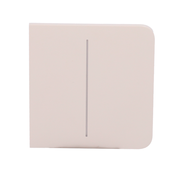 Ajax - LightSwitch SideButton - Pannello tattile per doppio interruttore della luce - Compatibile con AJ-LIGHTCORE-2G - Retroilluminazione a LED - Pannello tattile laterale senza contatto - Colore avorio