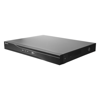 NVR para cámaras IP - Vídeo de 16 CH / Compresión H.265+ - Resolución máxima 8.0 Mp - Ancho de banda 160 Mbps - Salida HDMI 4K y VGA - Permite 2 discos duros