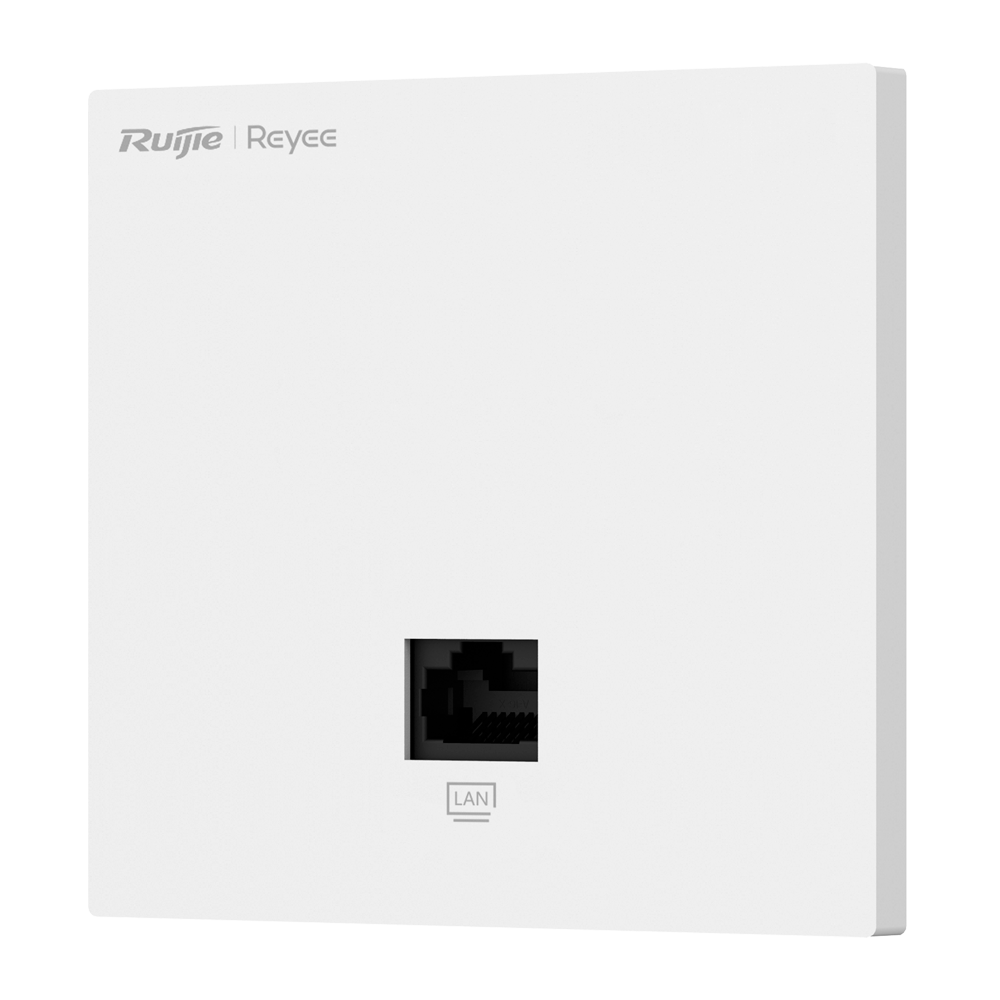 Reyee - Wall AP Omnidirectional Wi-Fi 6 - Frequency 2.4 and 5 GHz / 160MHz Channel also - Transmision speed up to 3000 Mbps - MU-MIMO antennas 2x2 on 2.4GHz, 2x2 on 5GHz - Installation by mechanical mechanism