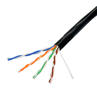 Cable UTP Safire - Categoría 6 - Bobina de cable de 305 m - Conductor OFC, pureza 99,9% cobre - Funda especial exterior - Negro