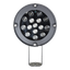 infrarosso di messa a fuoco 120m - Iluminazione LEDs - 850nm, 60° di apertura - 6 leds Ø10 - Esso comprende una cellula di fotocontrollo - 228 (Fo) x 157 (Ø) mm
