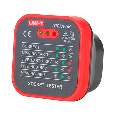 UK Electrical Socket Tester - Check for wiring errors - Leak test