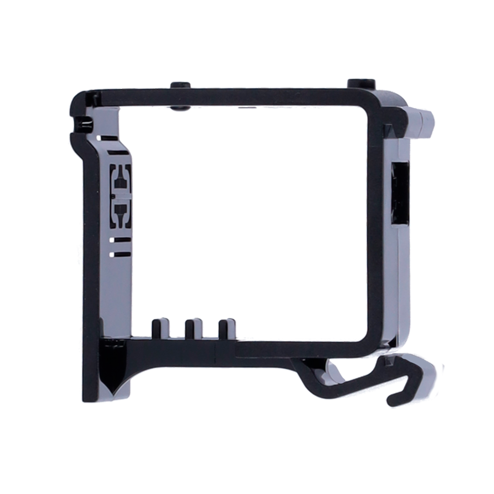 Staffa per guida DIN - Compatibile con AJ-RELAY - Compatibile con AJ-WALLSWITCH - Colore nero - Innowatt