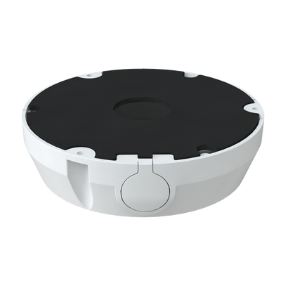 Scatola di giunzione Safire Smart - Per telecamere dome - Adatto per uso in esterni - Installazione a tetto o parete - Diametro base 154.5 mm - Passacavo