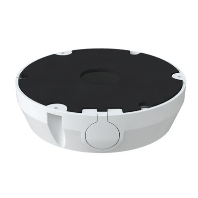 Safire Smart junction box - For dome cameras - Suitable for outdoor use - Roof or wall installation - Base diameter 154.5 mm - Cable gland