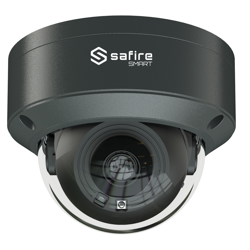 Safire Smart - Cámara IP Domo gama B1 Inteligencia Artificial - Resolución 4 Megapíxeles (2566x1440) - Lente 2,8 mm | IR 30m - Reglas VCA - Resistente al agua IP67 e IK10 | PoE (IEEE802.3af)