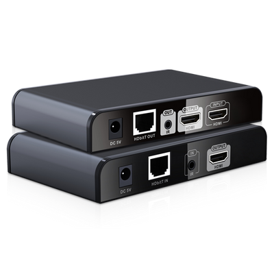 HDMI 1080p active extender [%VAR%] - Transmitter and receiver - 120 m range over Cat 6 UTP cable - IR transmission - Allows point-to-point connection of up to 253 receivers - HDbitT standard v1.3f