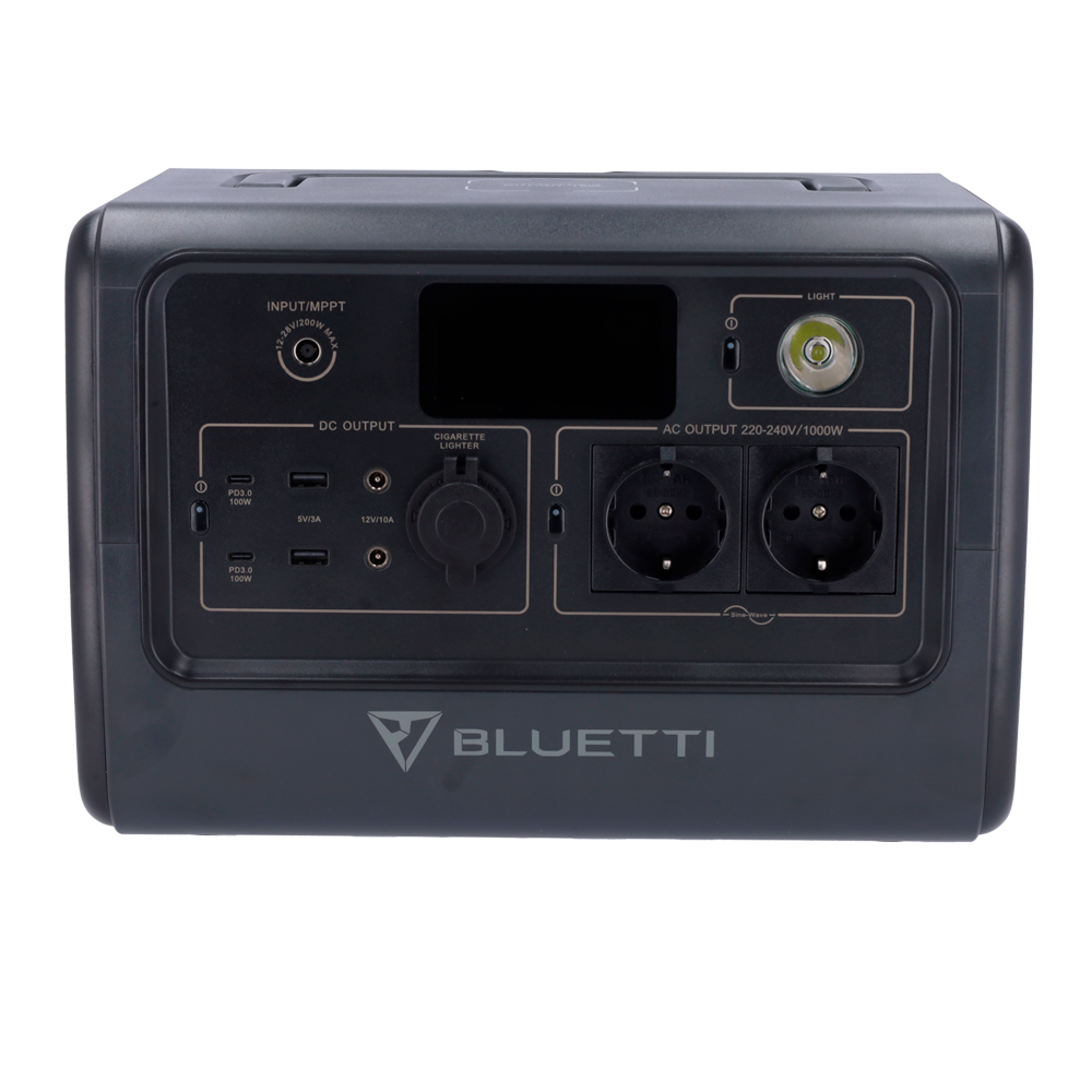 Portable Battery - Large Capacity 716Wh - Output Power 1000W Max | LiFePO4 - Multiple Outputs - Multiple Charging Modes - Touch Screen