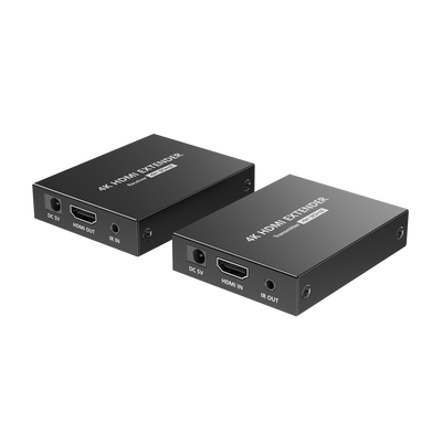 Extensor HDMI activo - Transmisor y receptor - Distancia 70 m - Sobre cable UTP Cat 7 - Hasta 4K - Fuente de alimentación DC 5 V