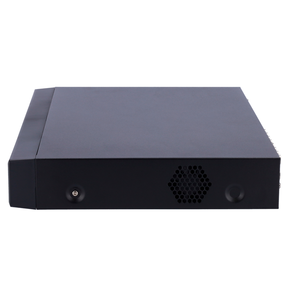 Videograbador 5n1 X-Security - 16 CH HDTVI/HDCVI/AHD/CVBS (4K) + 16 IP (8Mpx) - Alarmas | Audio sobre coaxial - Resolución 4K (7FPS) - 2 CH Reconocimiento facial - 8 CH Reconocimiento de personas y vehículos