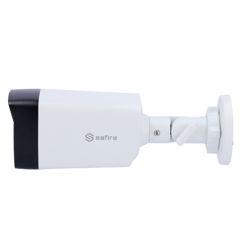 Telecamera Bullet Safire Gamma ECO - Uscita 4 in 1 - Risoluzione 3K (2960x1665) - Ottica 2.8 mm | IWaterproof IP67 - Doppia luce: IR e luce bianca portata 40 m