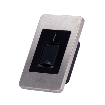 Access reader - Access via Silk ID fingerprint and EM card - LED and acoustic indicator - RS485 - ZK-INBIO compatible - Flush installation | Suitable for outdoor use