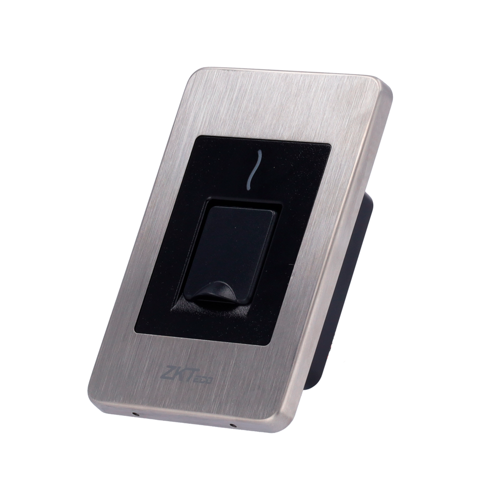 Lettore di accesso - Accesso tramite impronta digitale Silk ID e scheda MF - indicatore LED e acustico - RS485 - Compatibile con ZK-INBIO - Installazione ad incasso | Adatto per uso esterno