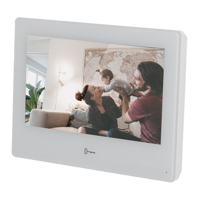 Video intercom monitor - 7" TFT screen - Two-way audio - TCP/IP, WiFi and SIP - Installation of 2 Android applications - Surface mounting
