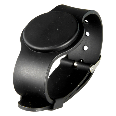 Pulsera de proximidad - Identificación por radiofrecuencia - RFID EM pasivo | Máxima seguridad - Frecuencia 125 kHz - Color negro - Correa ajustable para puntos