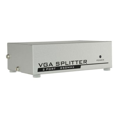 Moltiplicatore di segnale VGA - 1 ingresso VGA - 2 uscite VGA - VGA, SVGA, XGA, Multisync - Distanza ai monitor: 65 metri - Alimentazione DC 5 V