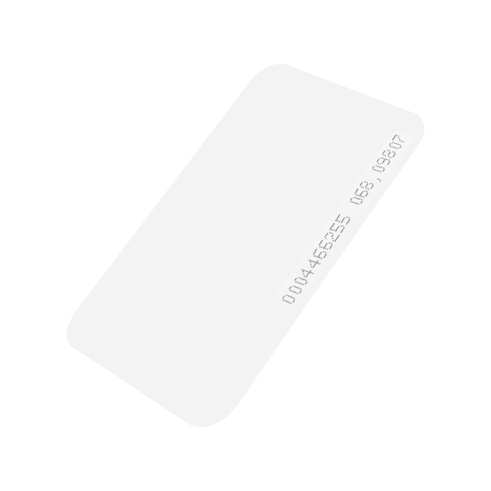 Numbered proximity card - Radio frequency ID - Passive MF - 13.56 MHz frequency - Lightweight and portable - Maximum security