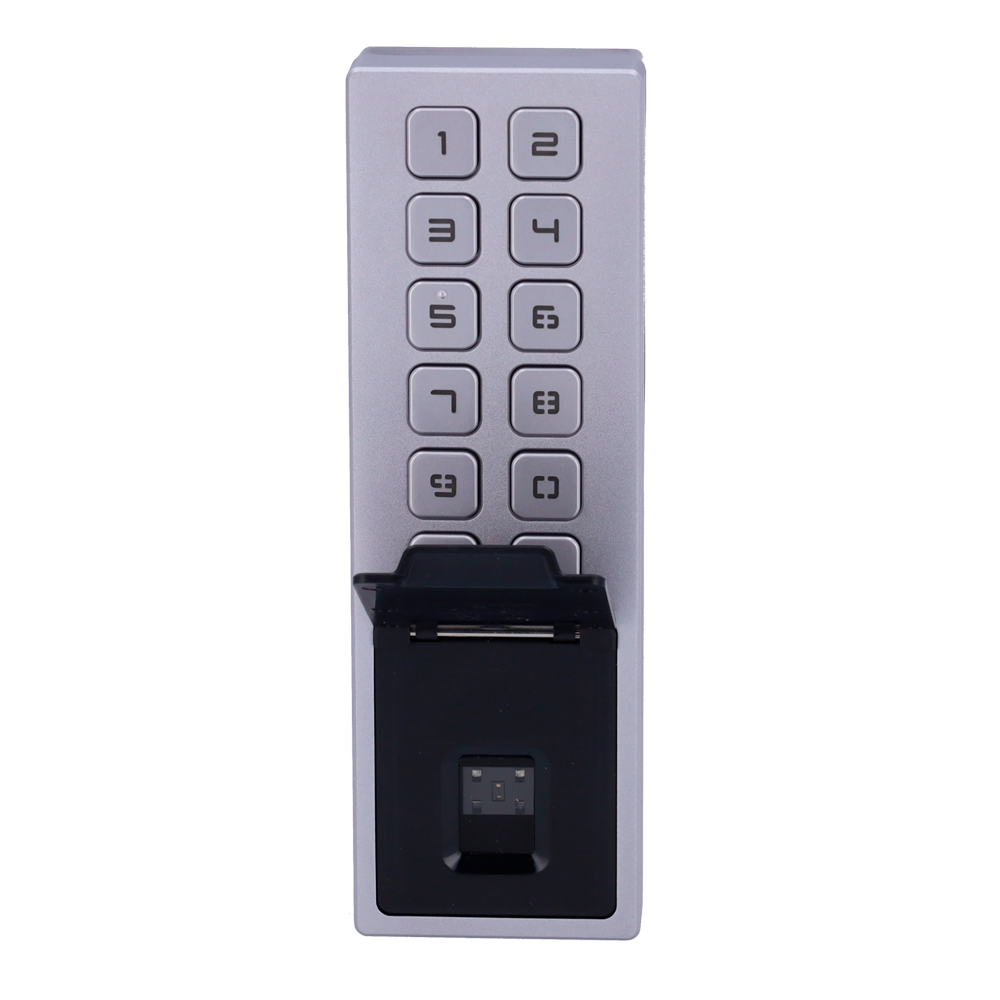 Control de Acceso - Huellas Dactilares, Tarjeta MF y PIN - 3.000 usuarios | 100.000 registros: TCP/IP, WiFi, RS485 y Wiegand | IP65 e IK08 - Controlador integrado (sensor, pulsador y relé) - iVMS-4200 | Hik-Conectar