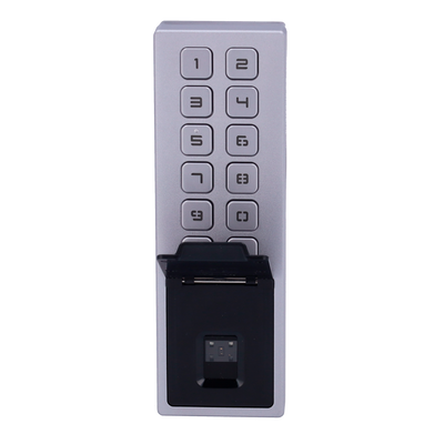 Control de acceso - Huellas dactilares, tarjeta EM y PIN - 3.000 usuarios | 100.000 registros: TCP/IP, WiFi, RS485 y Wiegand | IP65 e IK08 - Controlador integrado (sensor, pulsador y relé) - iVMS-4200 | Hik-Conectar
