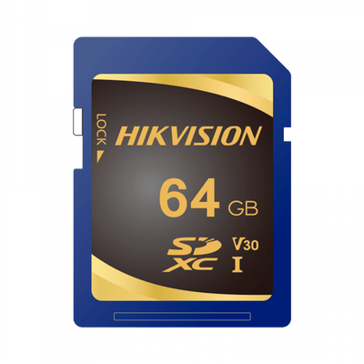 Tarjeta de memoria Hikvision - 64 GB de capacidad - Clase 10 U3 - Hasta 3000 ciclos de escritura - Velocidad de lectura 95 MB/escritura 55 MB/s - Formato SDXC