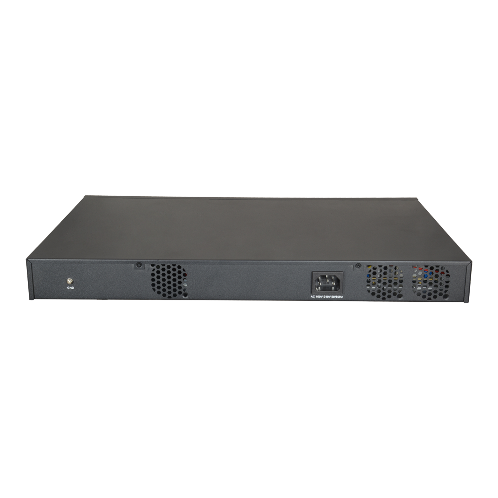 Switch PoE Gigabit - 16 porte PoE + 2 porte SFP - Velocità 10/100/1000 Mbps - Potenza 30 W per porta - Potenza massima totale 250 W - Standard IEEE802.3af (PoE) / a (PoE+)
