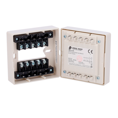 Designed for loop operation - Loop powered - Logic input module - Terminal base for easy removal/installation JBE-2175 - Programmable address via JBE-AT1 module - 10 kΩ rfl (supplied) -