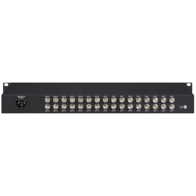 Distributore di vídeo X-SECURITY - Specífico per HDCVI - 16 Entrate BNC - 32 uscite BNC - Dispositivo attivo senza perdite - Compatibile HDTVI, HDCVI, AHD, CVBS