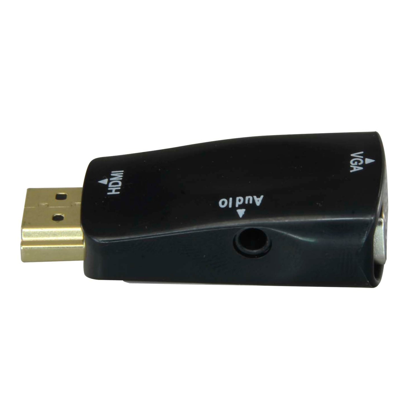 HDMI to VGA+Audio Adapter - Passive, no power required - Converts one HDMI output to VGA+Audio - 1080p/720p Resolution - HDMI Input - VGA+Audio Output