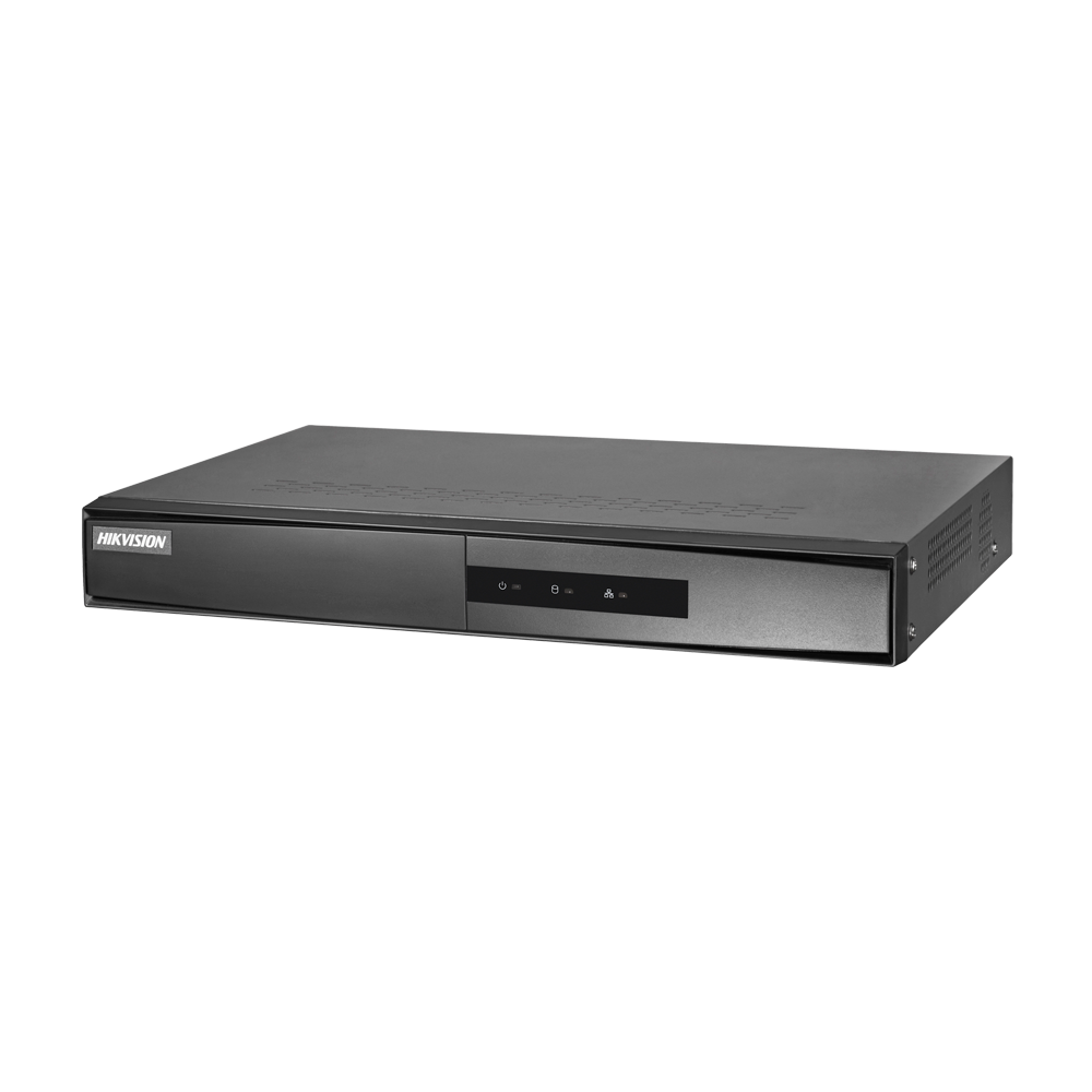 Hikvision - Gamma VALUE - Videoregistratore NVR per telecamere IP - 8 CH video PoE 75 W / Risoluzione massima 4 Mp - Larghezza di banda 60 Mbps - Ammette 1 hard disk