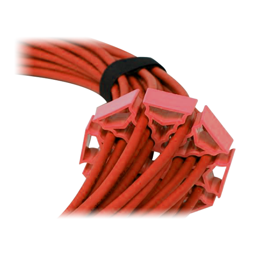 Cable organizer - Allowable diameters 5~7.6 mm - Up to 30 cables at the same time - Flexible material