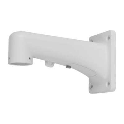 Staffa a parete - Per telecamere dome motorizzate - Alluminio - Adatto per esterni - Colore bianco