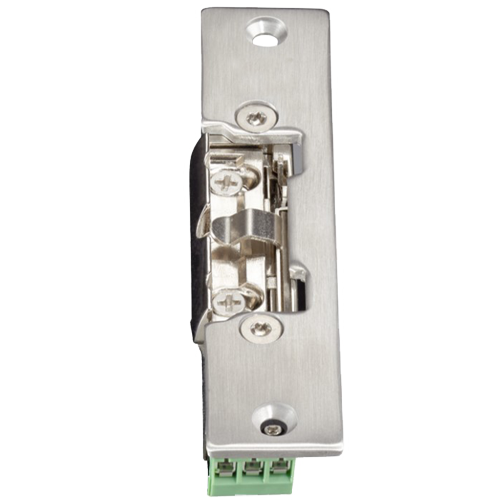 Apriporte elettrico - Per porta singola | Scrocco regolabile - Modalità di apertura Fail Secure (NO) | Segnale porta - Forza di tenuta 300 kg - Alimentazione DC 12V - Montaggio a incasso