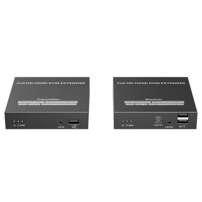 Extensor HDMI con KVM - Emisor y receptor - Alcance 150 m - Sobre cable UTP Cat 7 - Hasta 1080p@60Hz - Alimentación DC 5 V