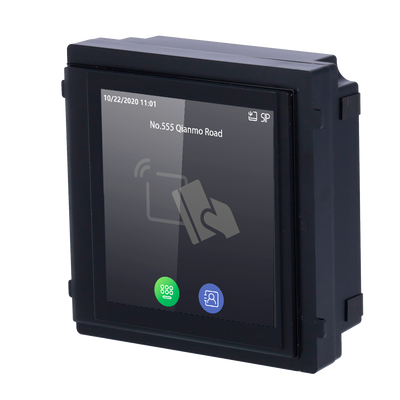 Modulo estensione - Touch screen IPS 4" | Tastiera e directory - Apertura tramite scheda MF e PIN - Memorizzazione 500 contatti - Adatto per uso esterno IP65 | IK08 - Montaggio modulare