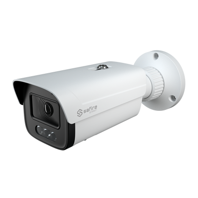 Safire Smart - Cámara Bullet IP gama I1 Night Color AI - Resolución 4 Megapíxel (2566x1440) - 1/1.79&quot; Progressive Scan CMOS - Night Color X, imagen real a color 24/7h - Impermeabilidad IP67 | PoE (IEEE802.3af)